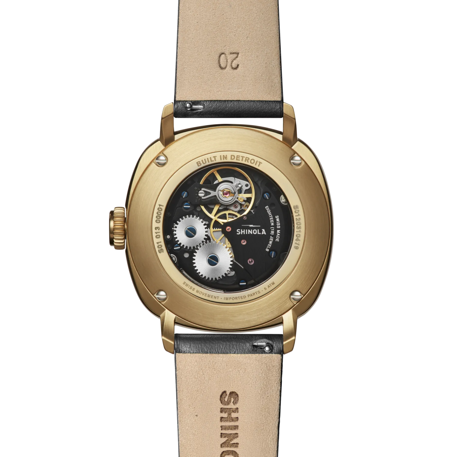 Sale Shinola Mechanic Watch Black/Gold