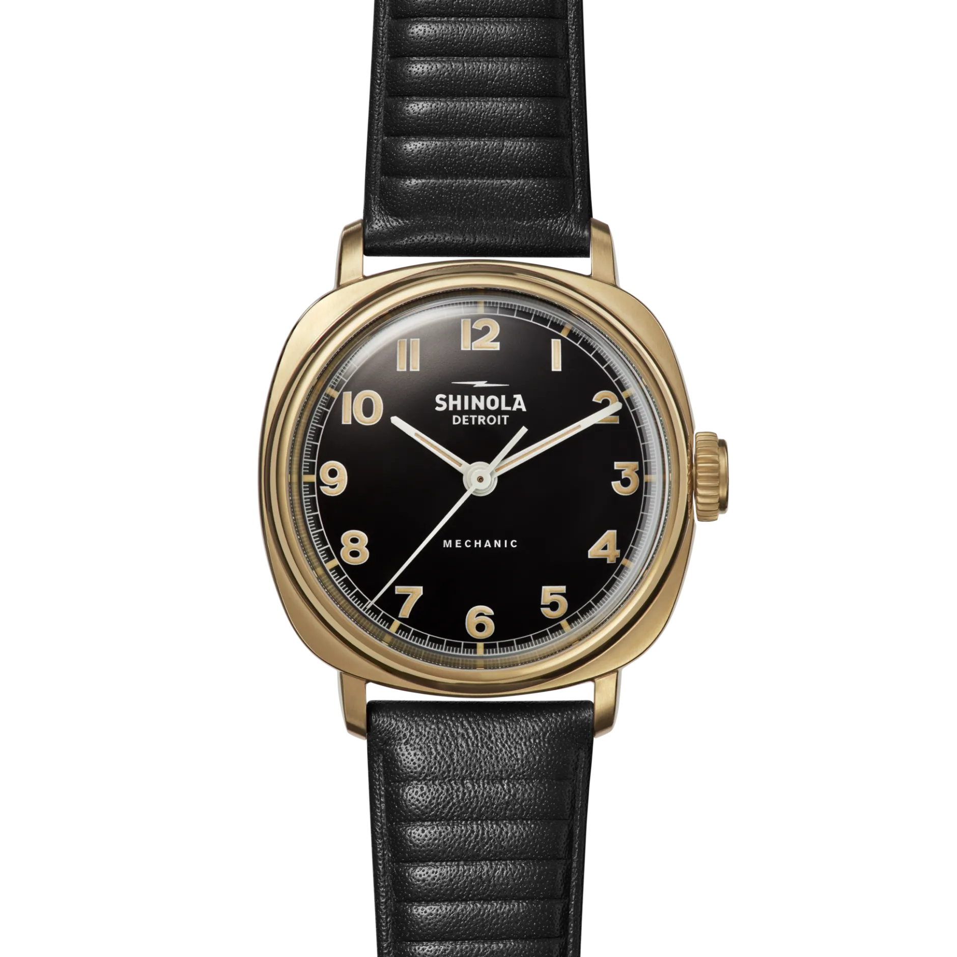 Sale Shinola Mechanic Watch Black/Gold