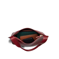 Outlet Shinola Medium Derby Shoulder Bag Ruby