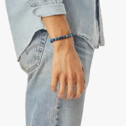 Clearance Shinola 8mm Beaded Bracelet Lapis