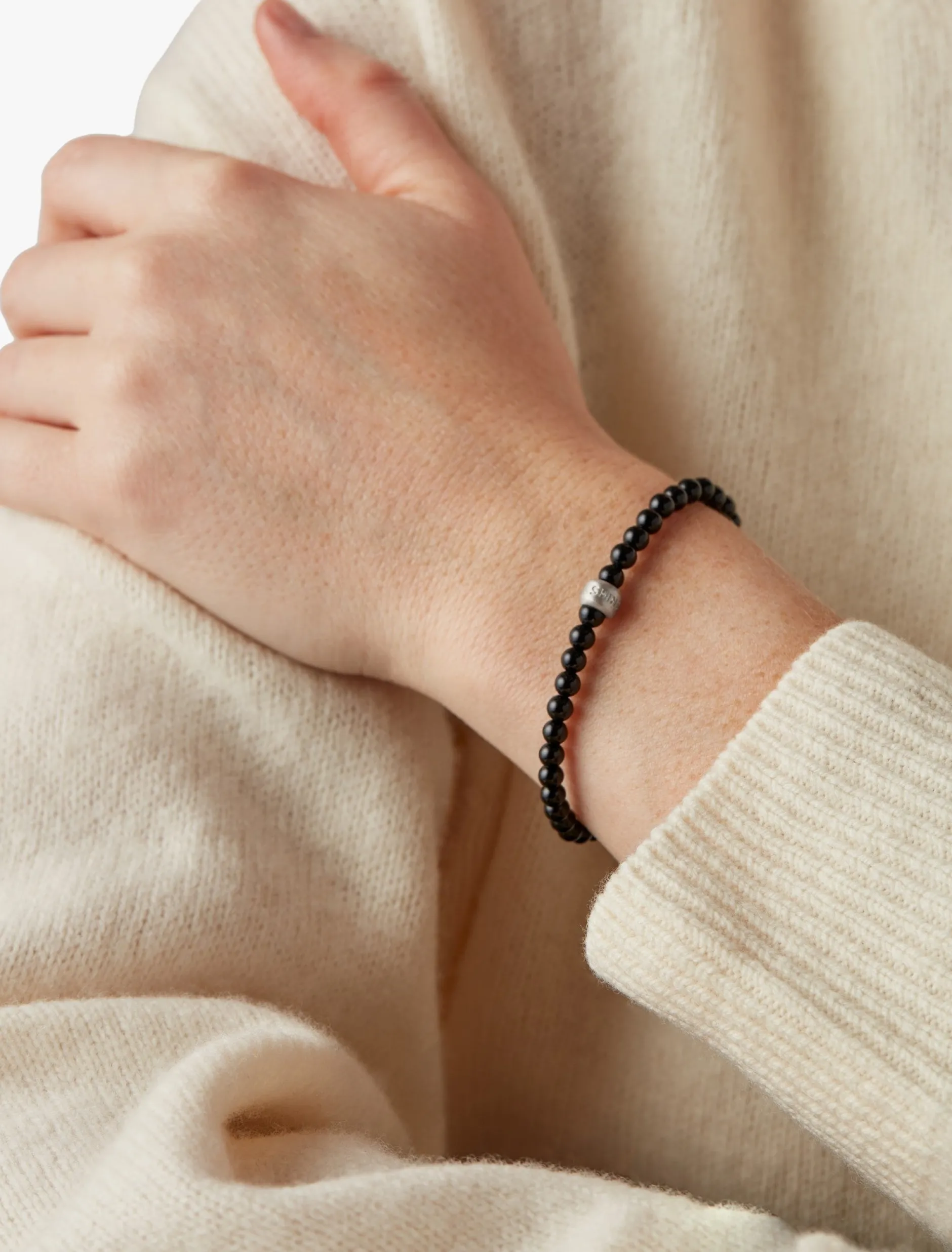 Discount Shinola 4mm Beaded Bracelet Onyx