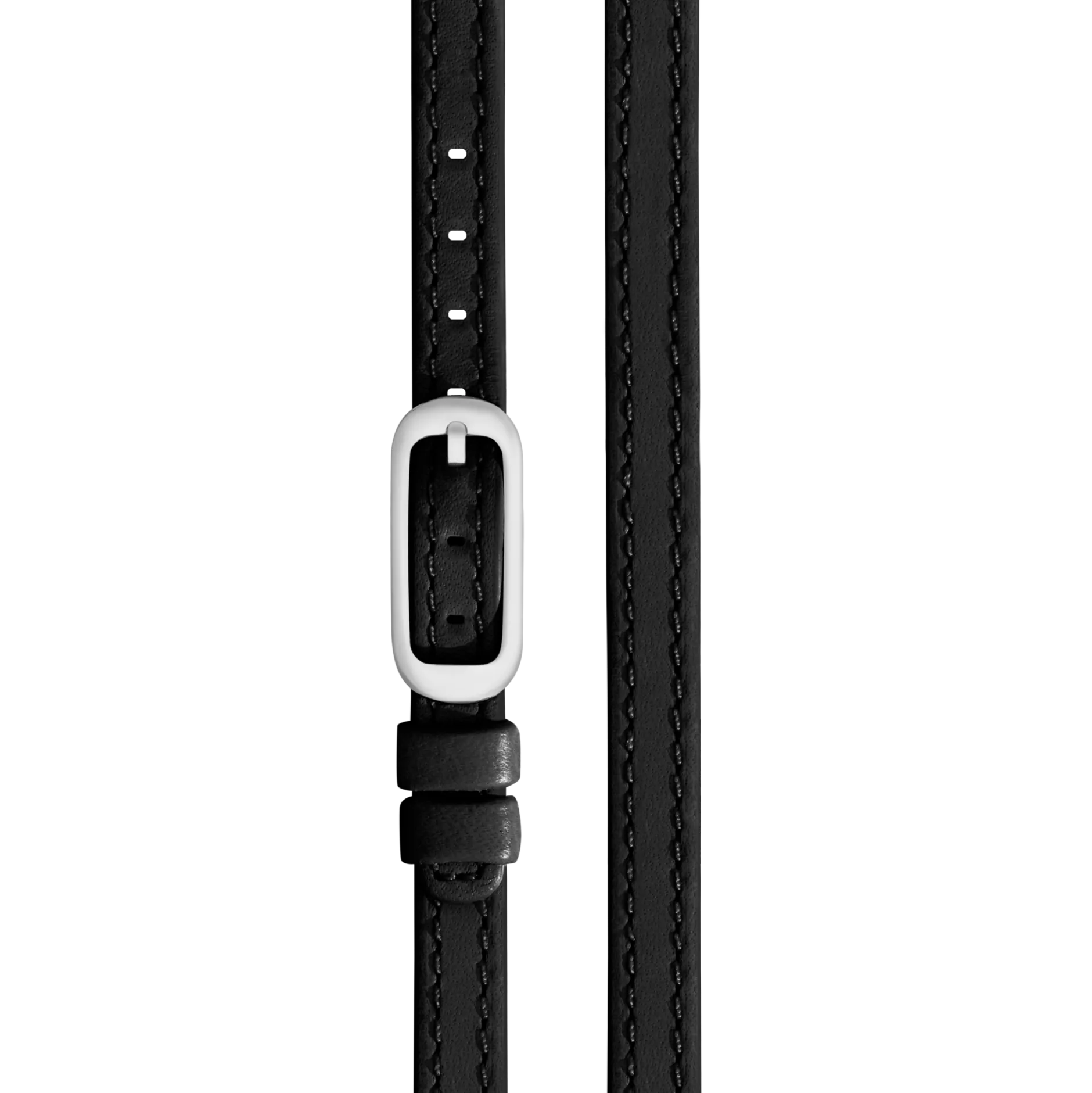 Discount Shinola 8mm Black Double Wrap Leather Watch Strap