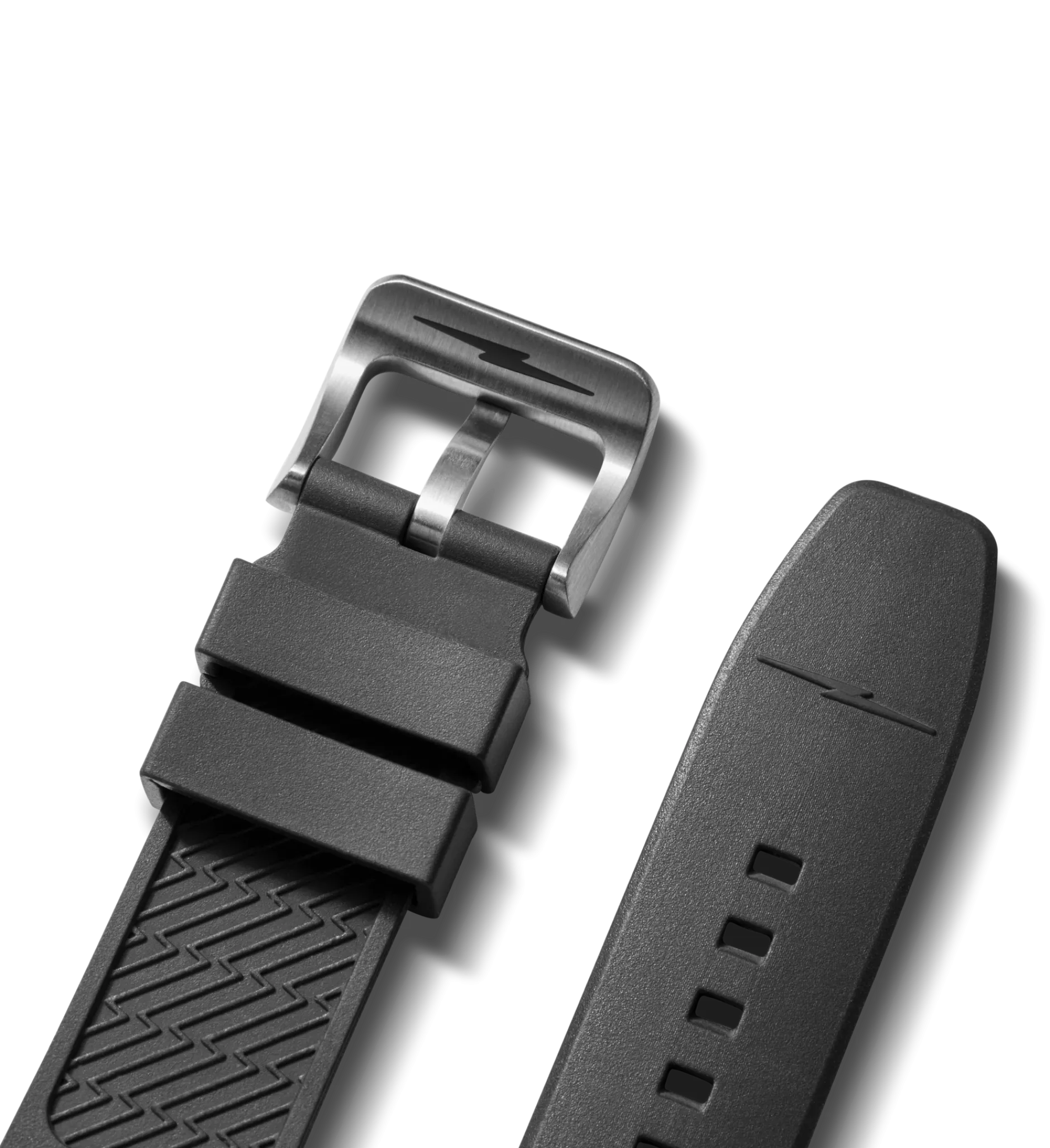Clearance Shinola 22mm Expandable Dive Rubber Watch Strap Black