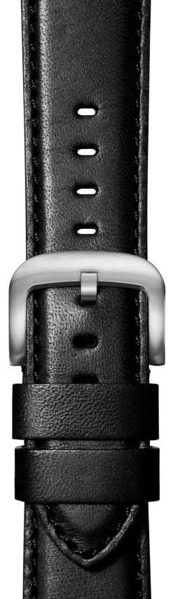 Shinola 20mm Black Leather Apple Watch Strap