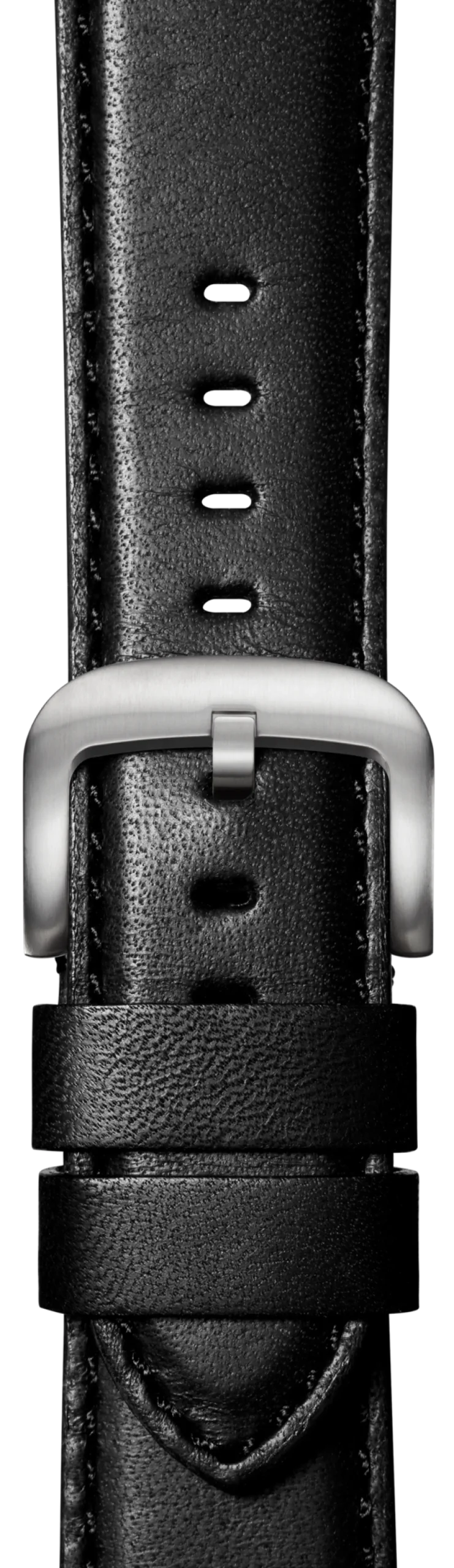 Shinola 20mm Black Leather Apple Watch Strap