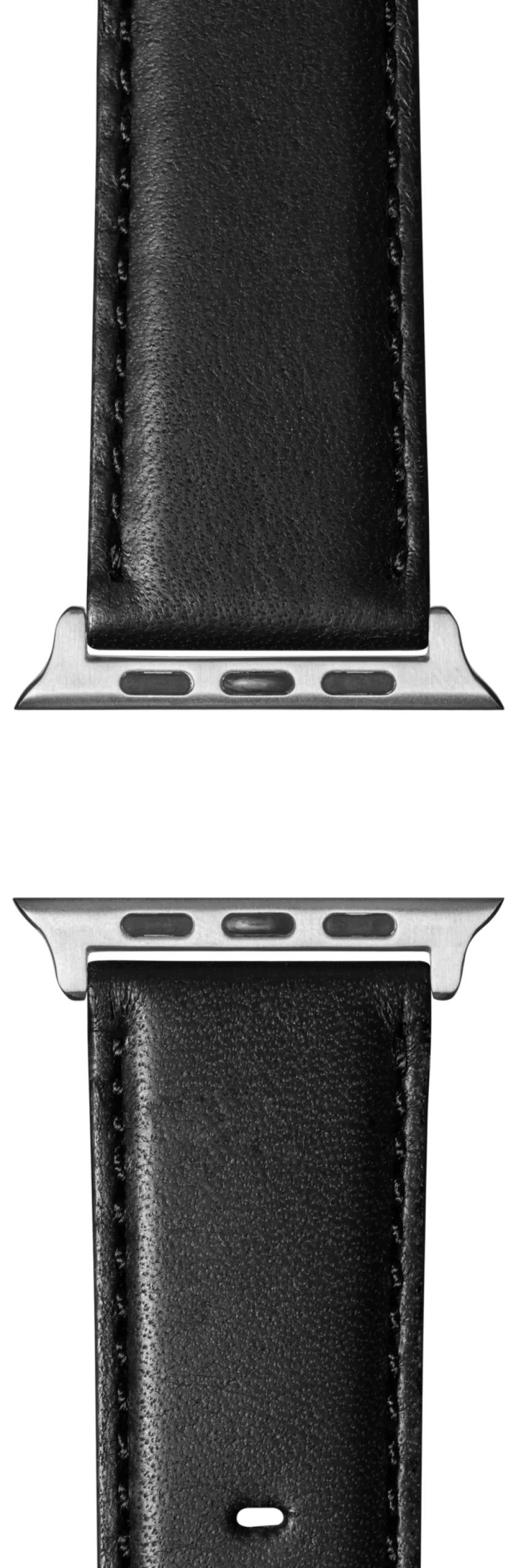 Shinola 20mm Black Leather Apple Watch Strap