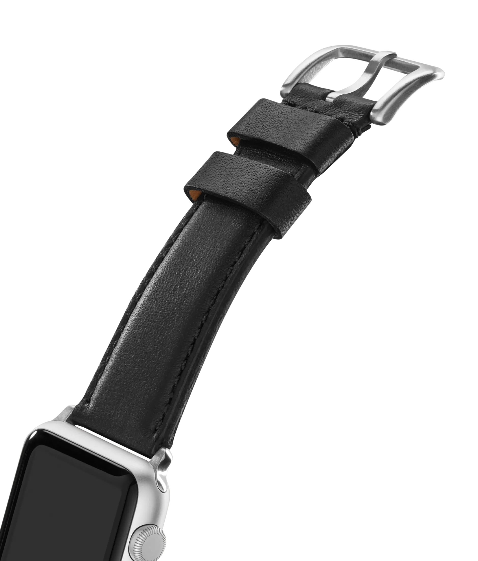 Shinola 20mm Black Leather Apple Watch Strap