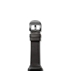 New Shinola 20mm Black Leather Apple Watch Strap