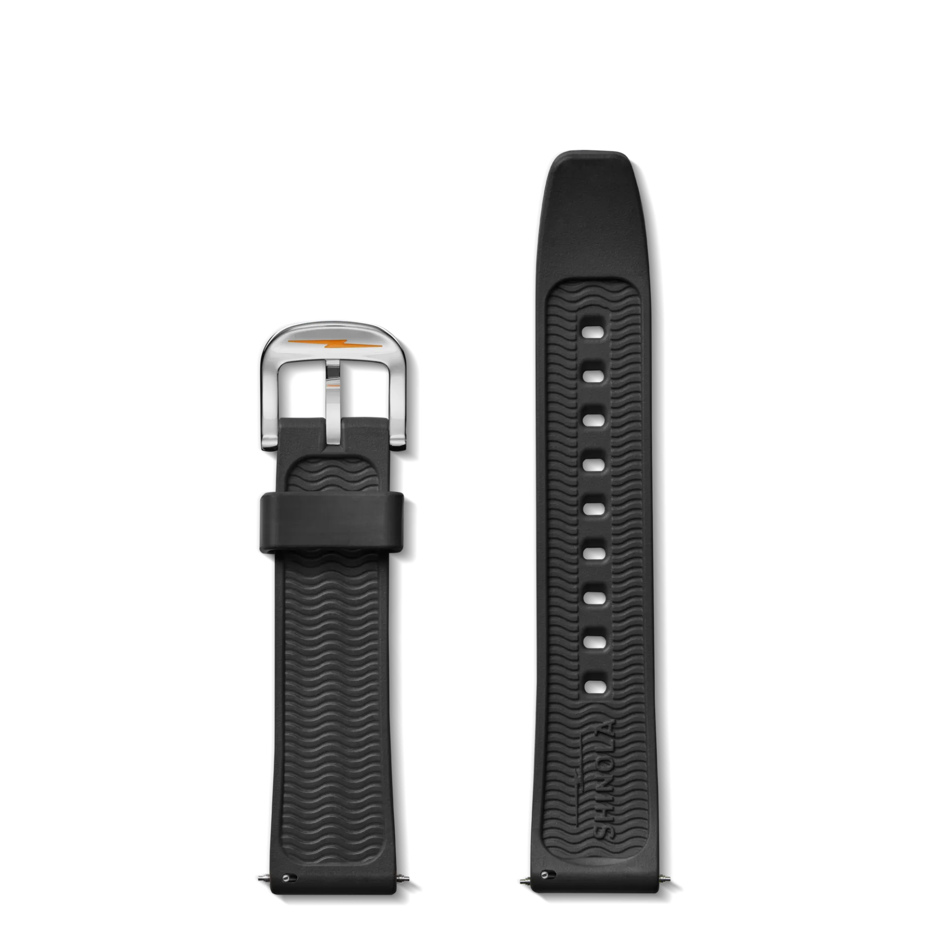 Discount Shinola 20mm Rubber Watch Strap Black