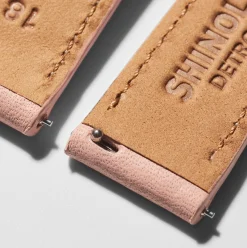Clearance Shinola 18mm Leather Watch Strap Blush