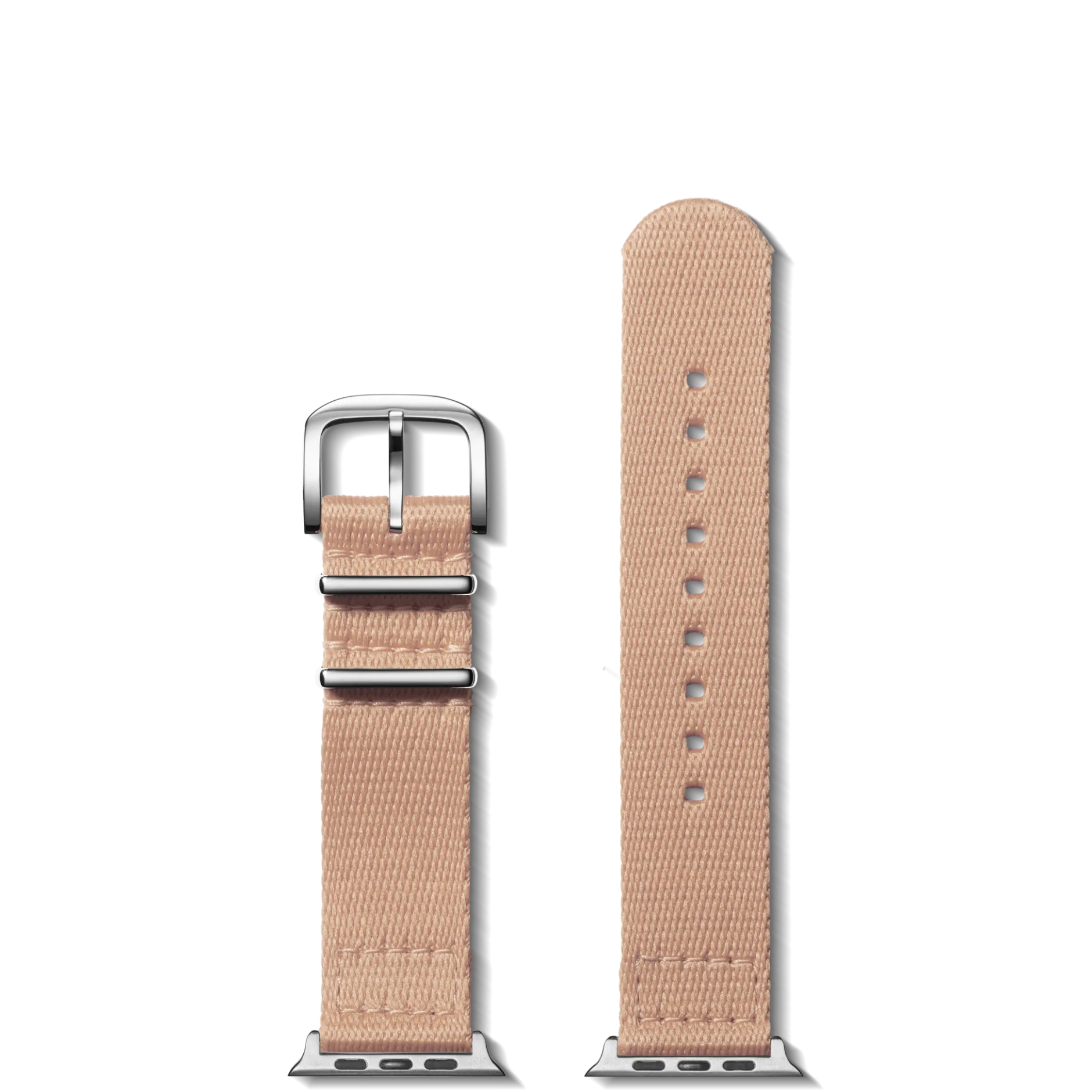 Shinola 20mm Blush Split Nylon Apple Watch Strap