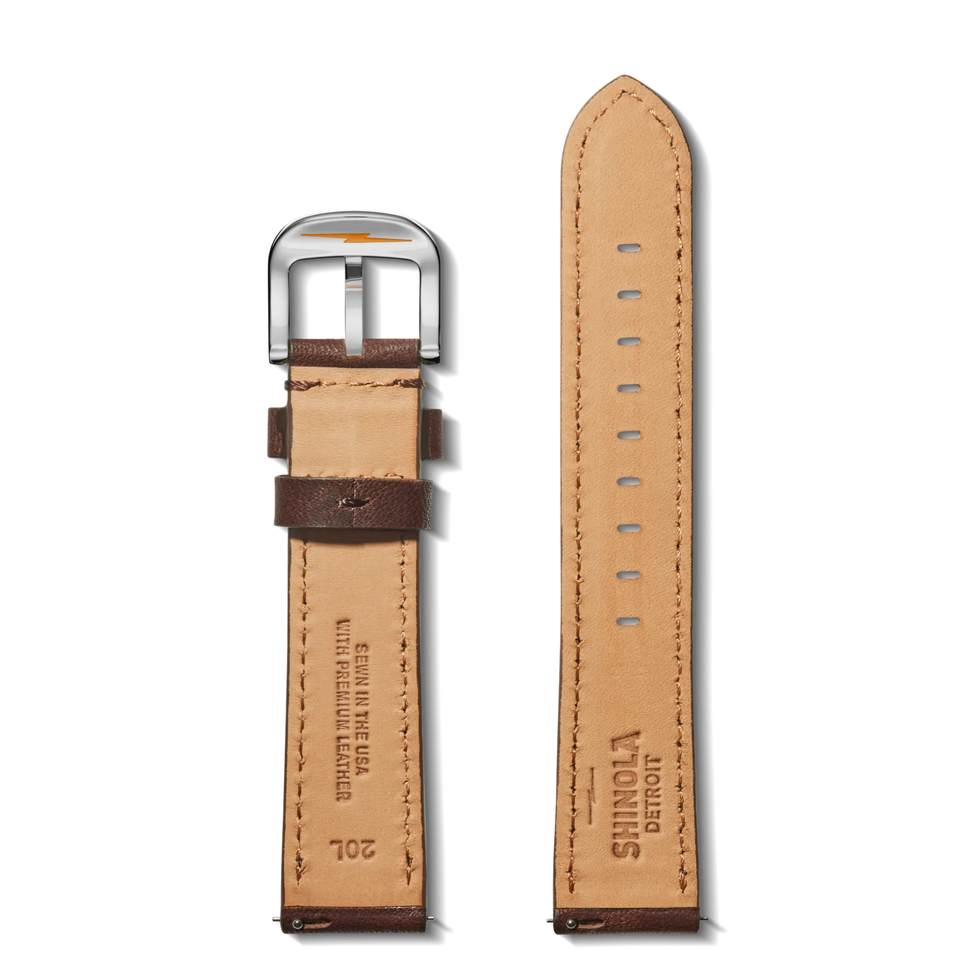 Clearance Shinola 20mm Cattail Leather Watch Strap (XL)