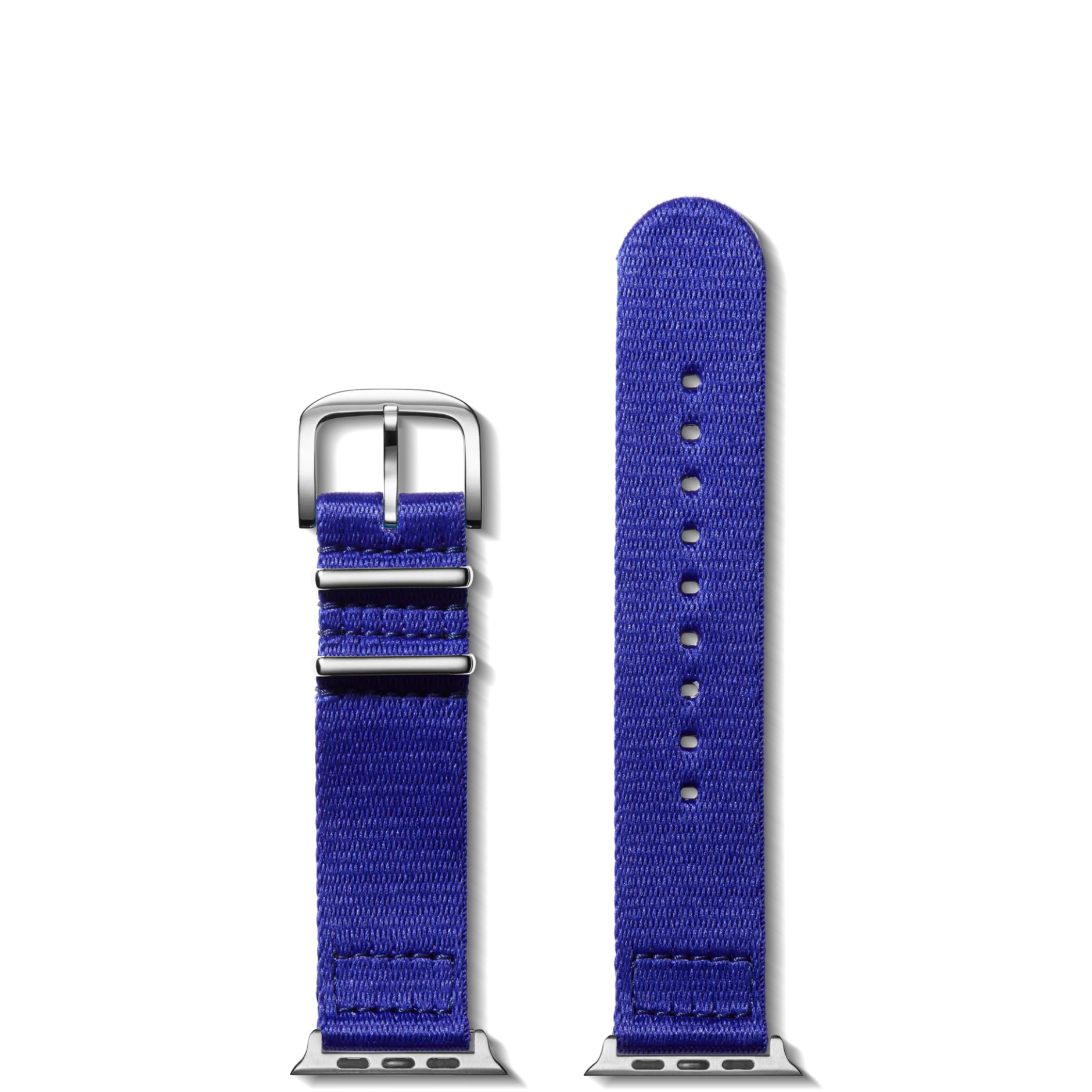 Shinola 20mm Cobalt Blue Split Nylon Apple Watch Strap