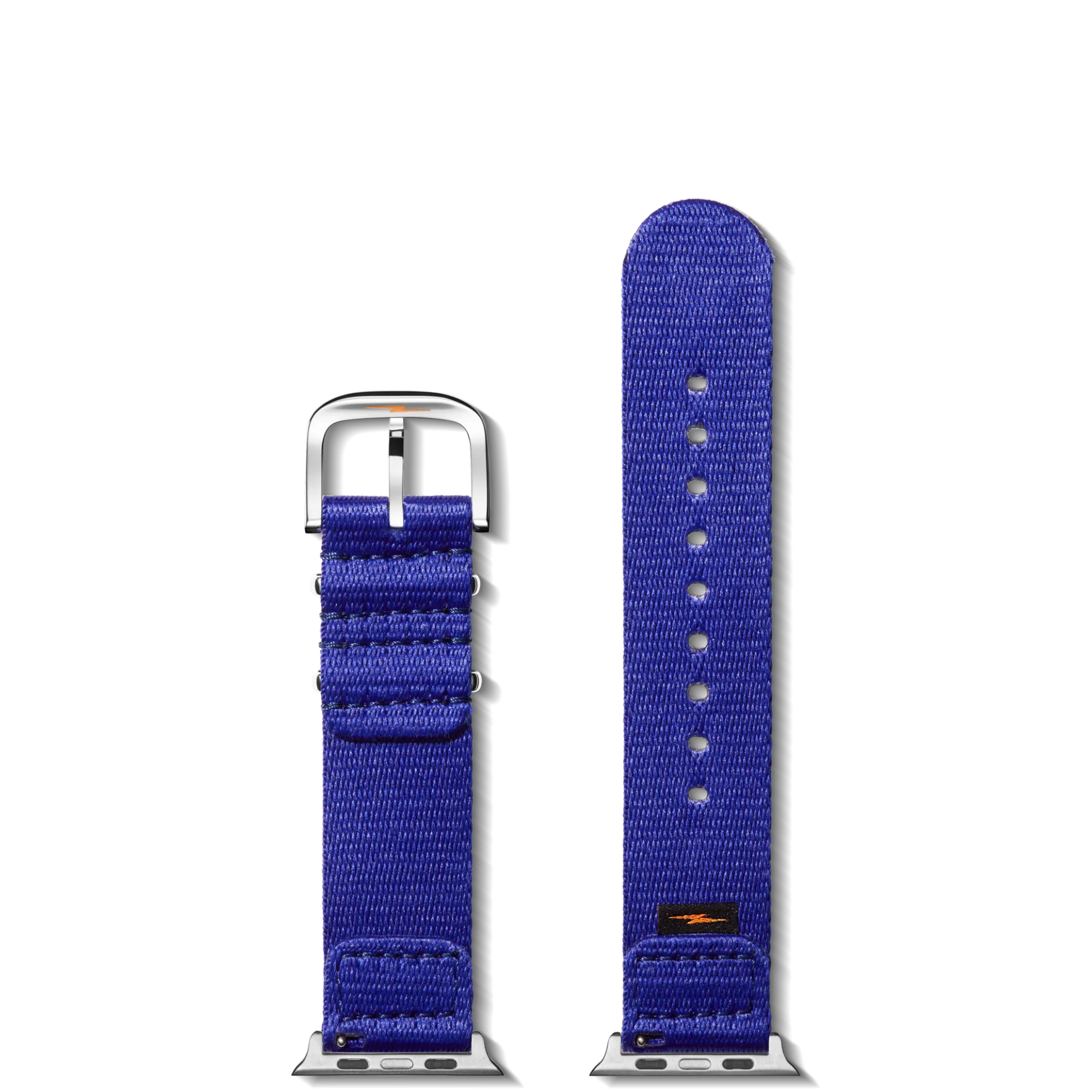 Shinola 20mm Cobalt Blue Split Nylon Apple Watch Strap