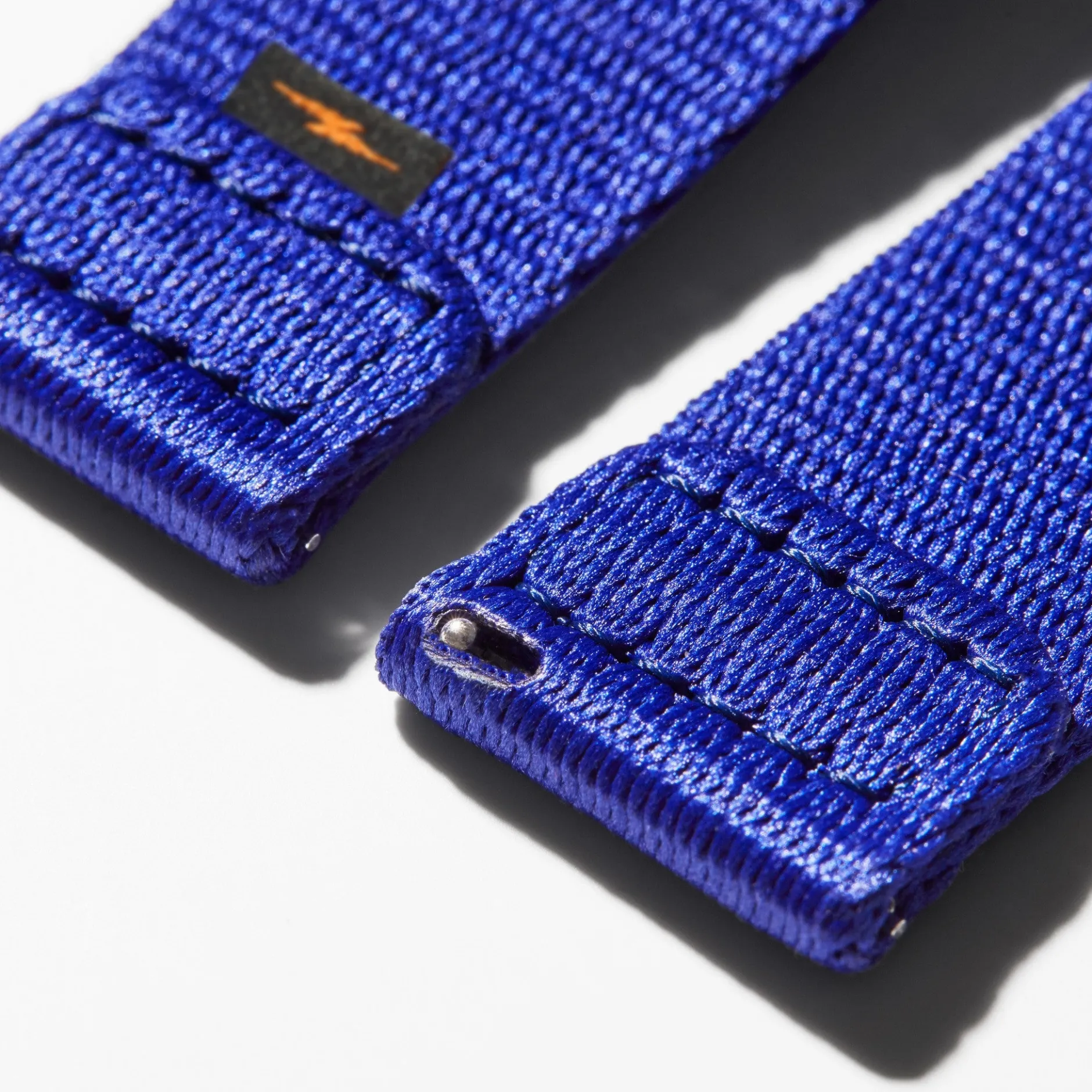Shinola 20mm Cobalt Blue Split Nylon Apple Watch Strap