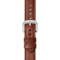 Online Shinola 22mm Leather Watch Strap Dark Cognac