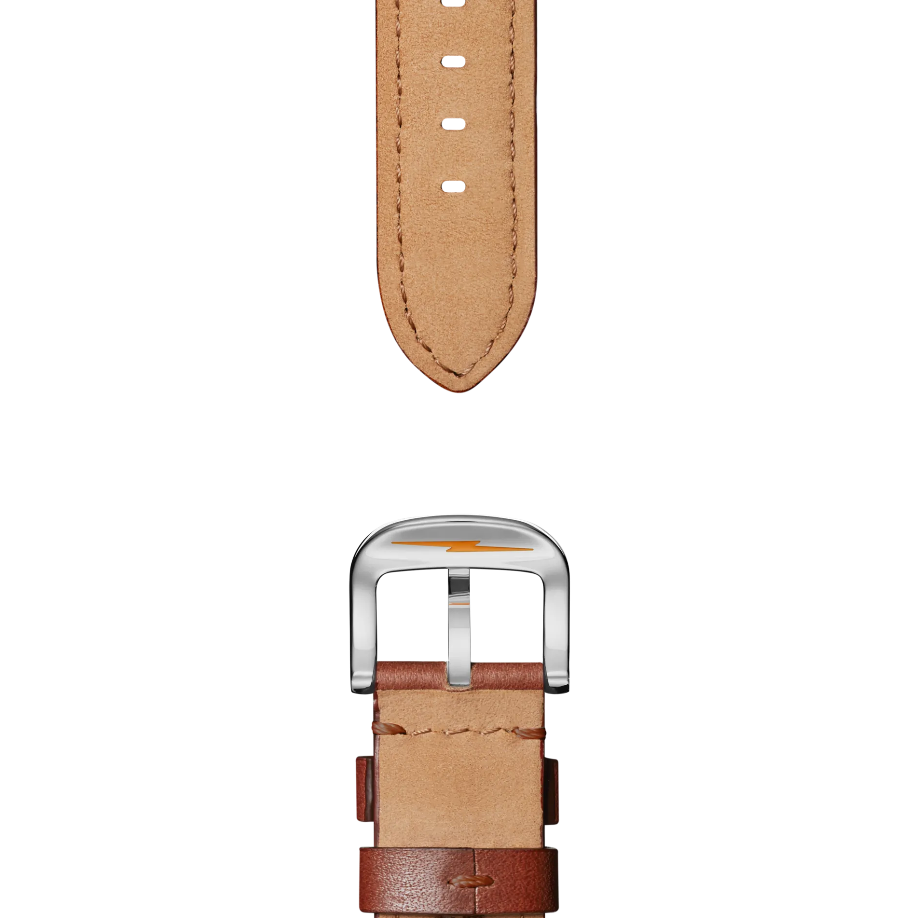 Online Shinola 22mm Leather Watch Strap Dark Cognac