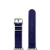 New Shinola 20mm Dark Navy Split Nylon Apple Watch Strap