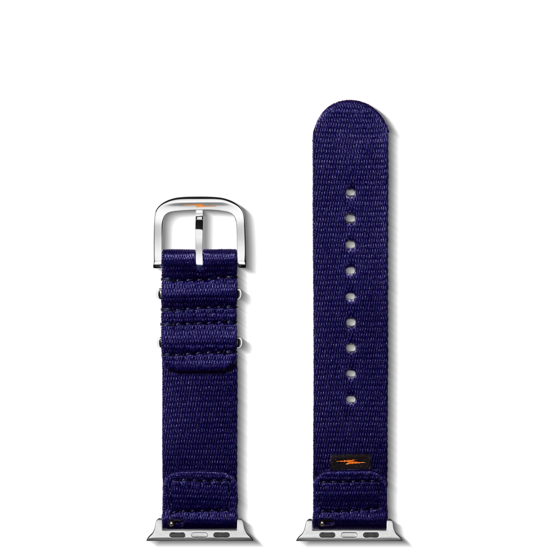 New Shinola 20mm Dark Navy Split Nylon Apple Watch Strap