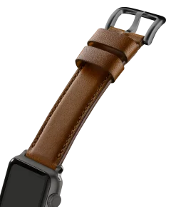 Online Shinola 20mm Dark Nut Brown Leather Apple Watch Strap