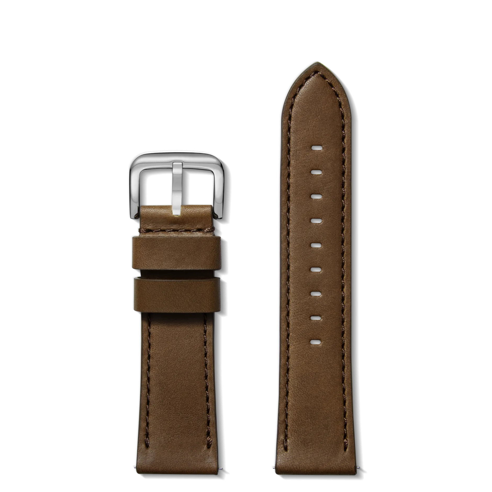 New Shinola 24mm Dark Nut Brown Leather Watch Strap