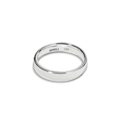 Best Shinola 4mm Flat Band White Gold