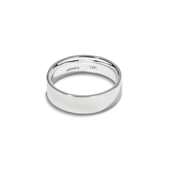 Best Shinola 6mm Flat Band White Gold