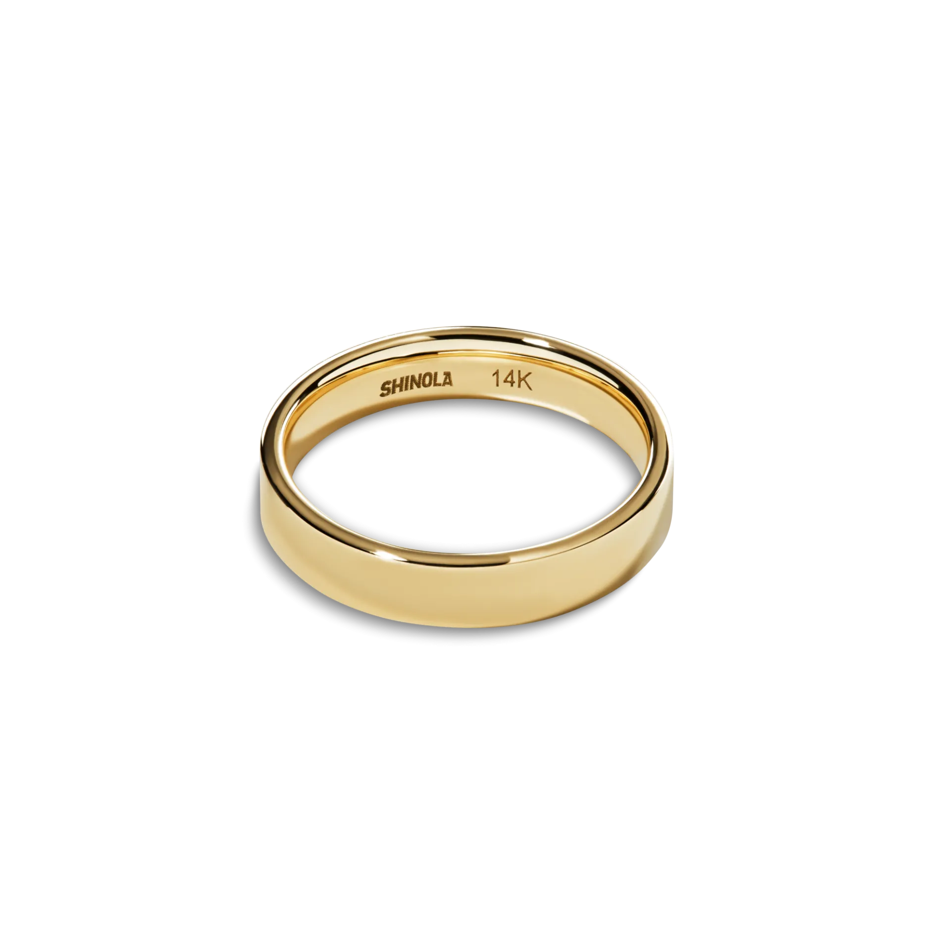 Online Shinola 4mm Flat Band Yellow Gold