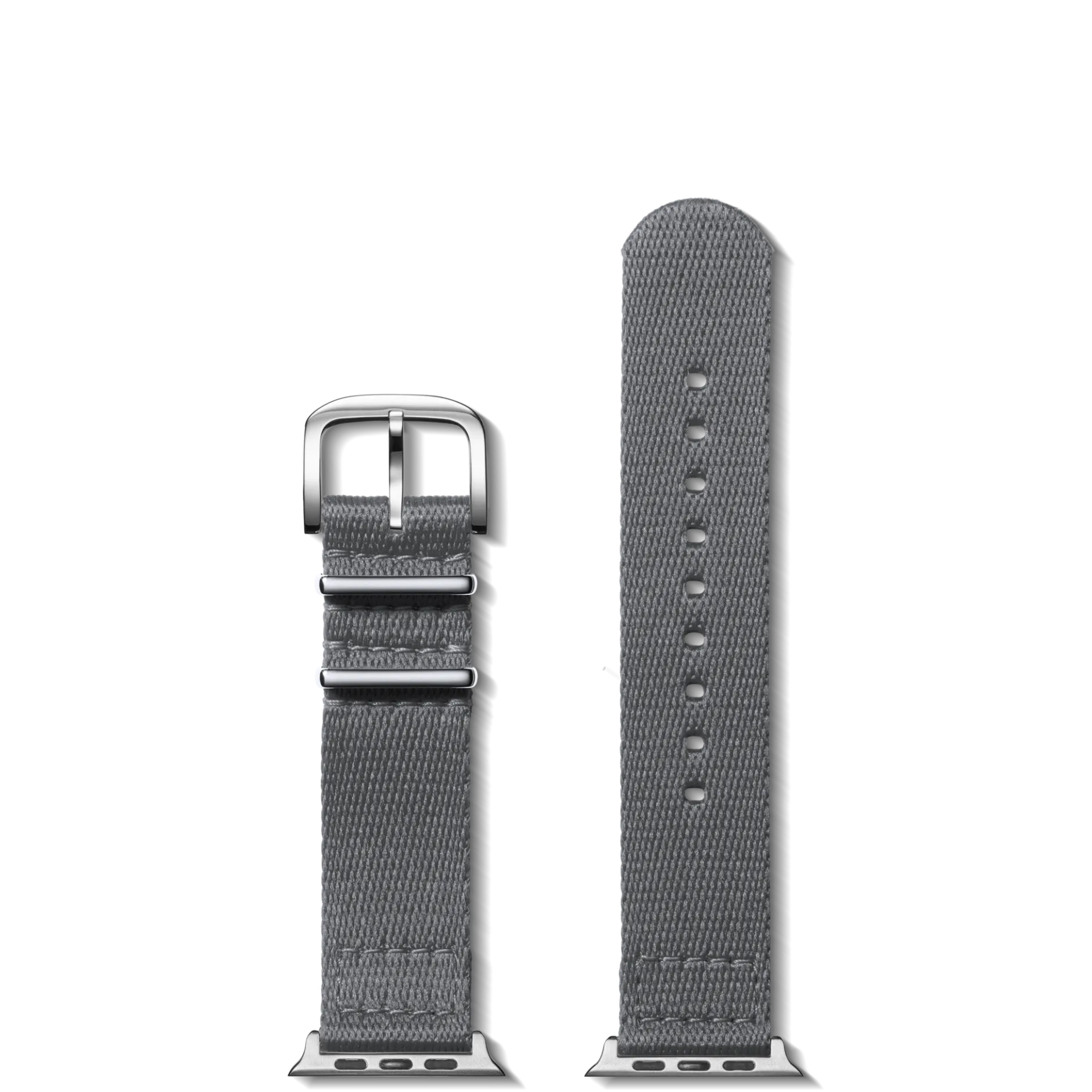 Best Shinola 20mm Gray Split Nylon Apple Watch Strap