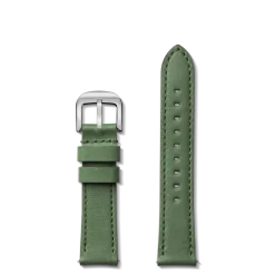 New Shinola 20mm Green Leather Watch Strap Forest