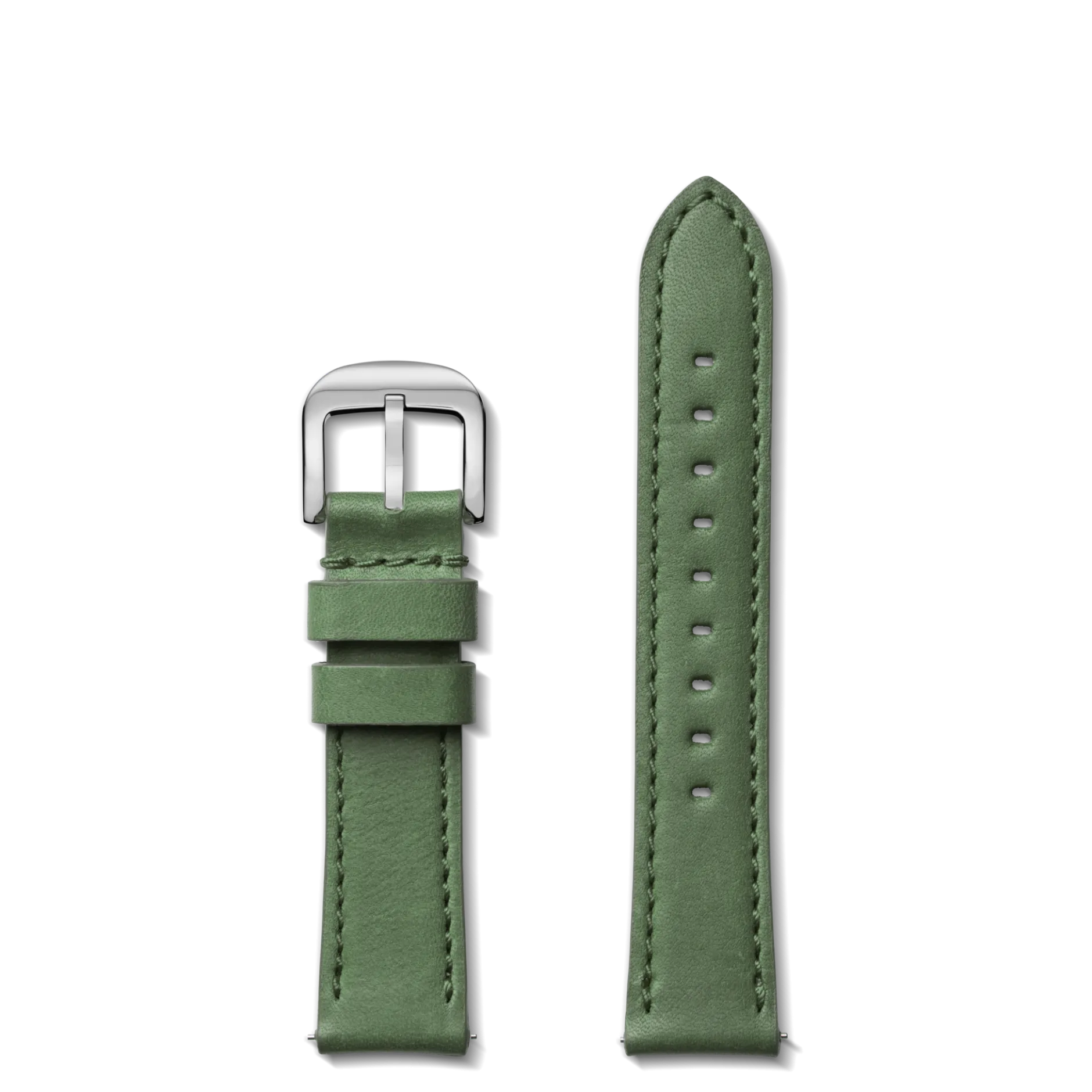 New Shinola 20mm Green Leather Watch Strap Forest