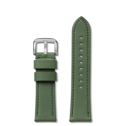 Shinola 24mm Green Leather Watch Strap