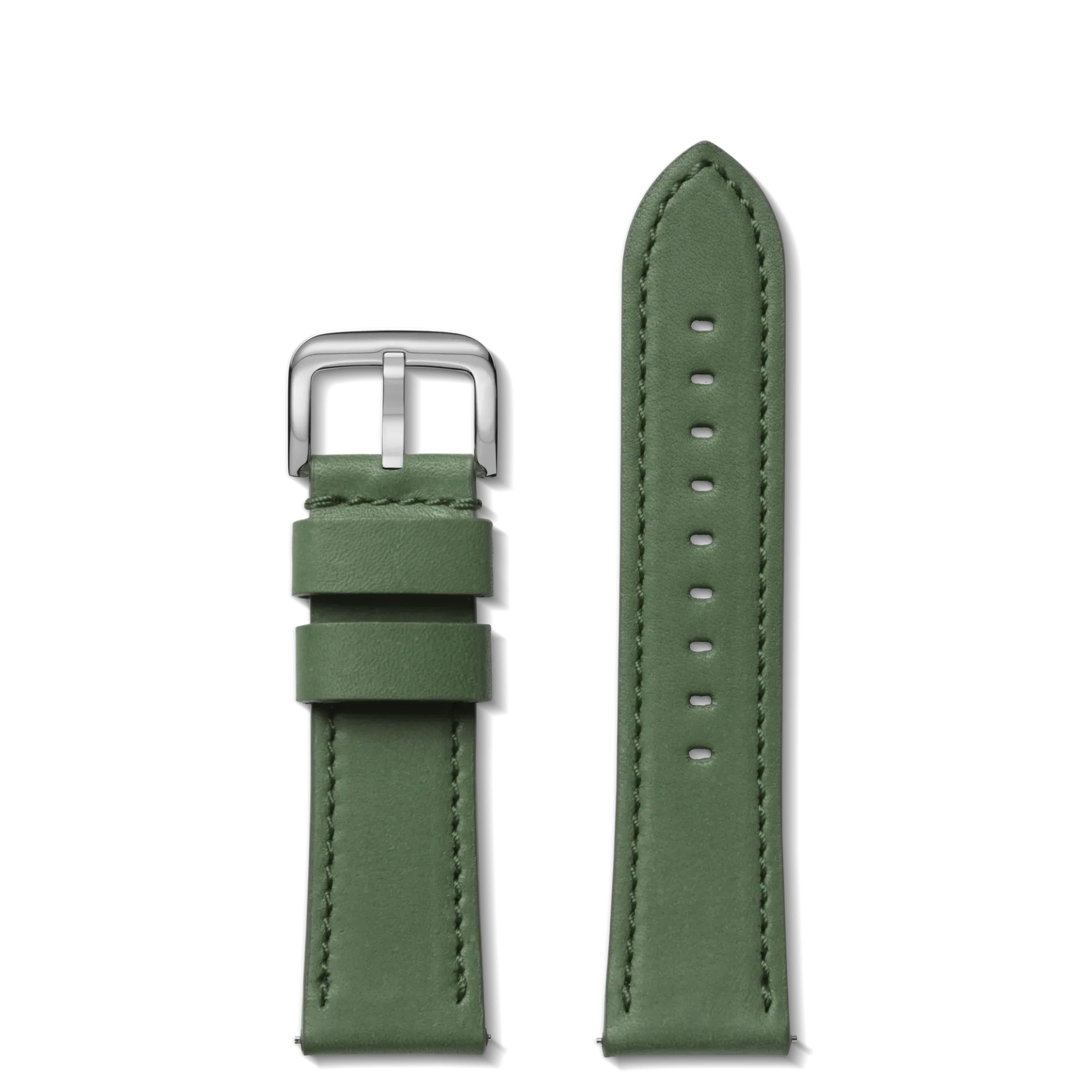 Shinola 24mm Green Leather Watch Strap