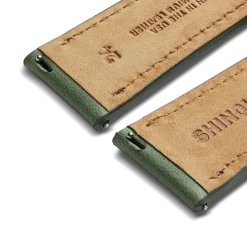 Shinola 24mm Green Leather Watch Strap