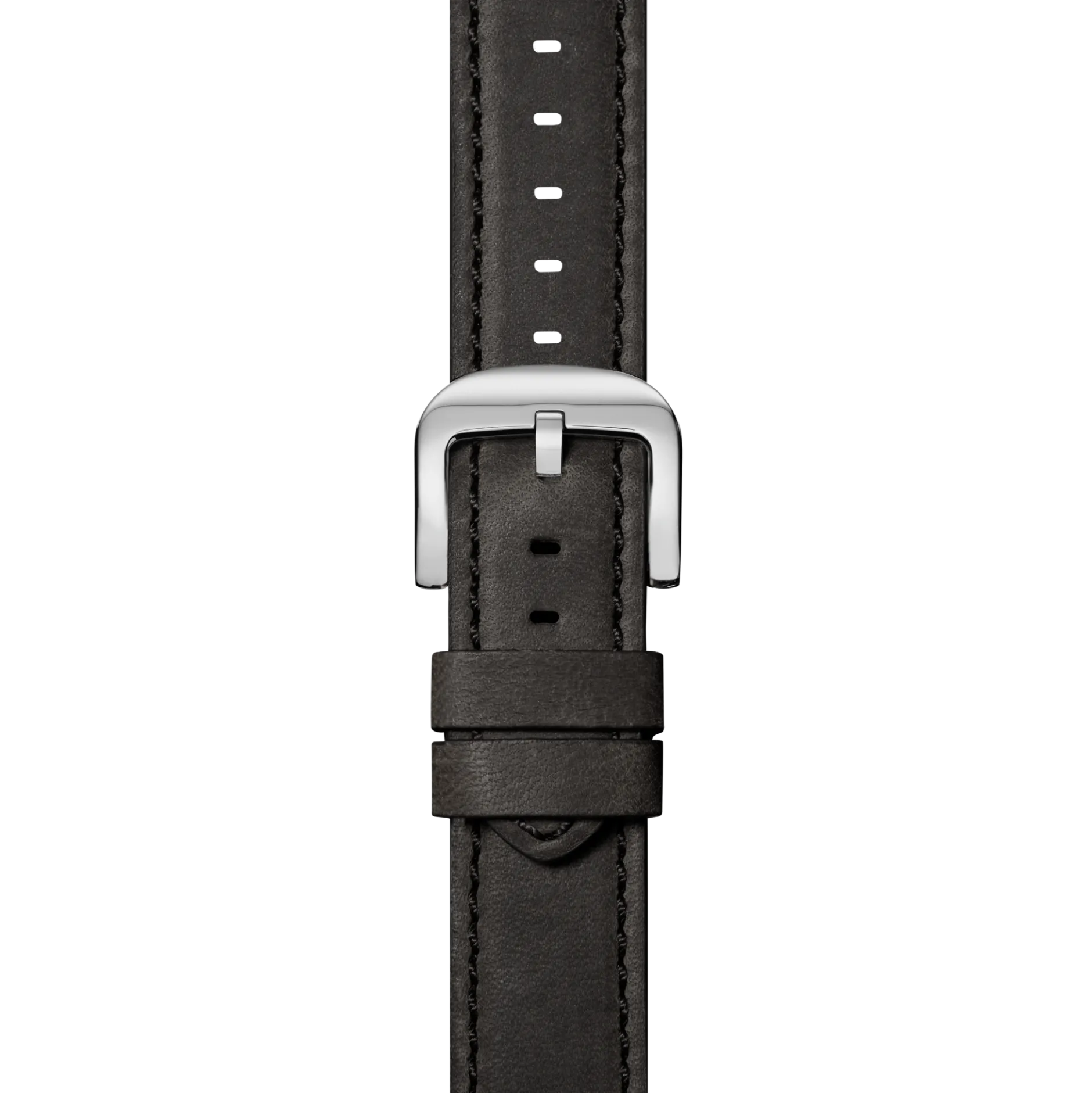 Shinola 20mm Grizzly Leather Watch Strap Black