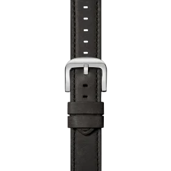 Clearance Shinola 24mm Grizzly Black Leather Watch Strap