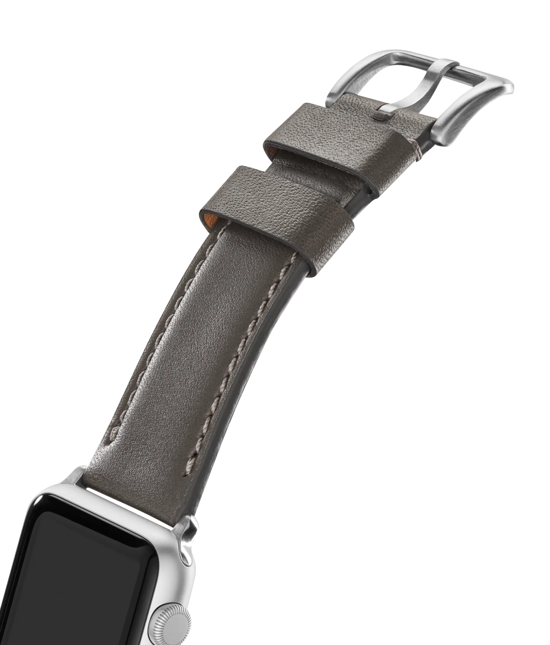 Best Shinola 20mm Heather Gray Leather Apple Watch Strap