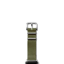 New Shinola 20mm Khaki Split Nylon Apple Watch Strap