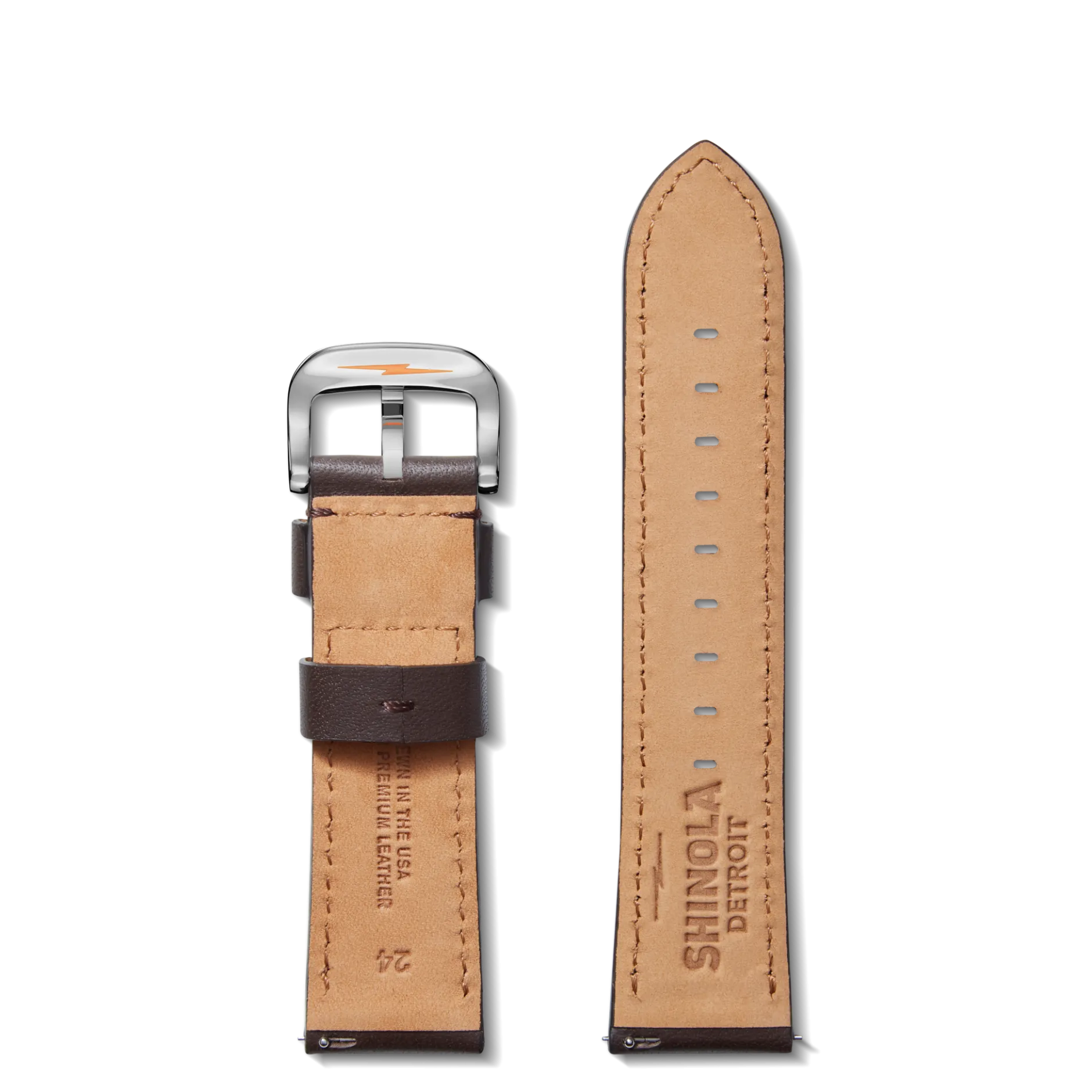 Shinola 24mm Kodiak Leather Watch Strap