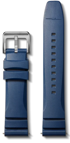 Discount Shinola 22mm Expandable Dive Rubber Watch Strap Midnight Blue