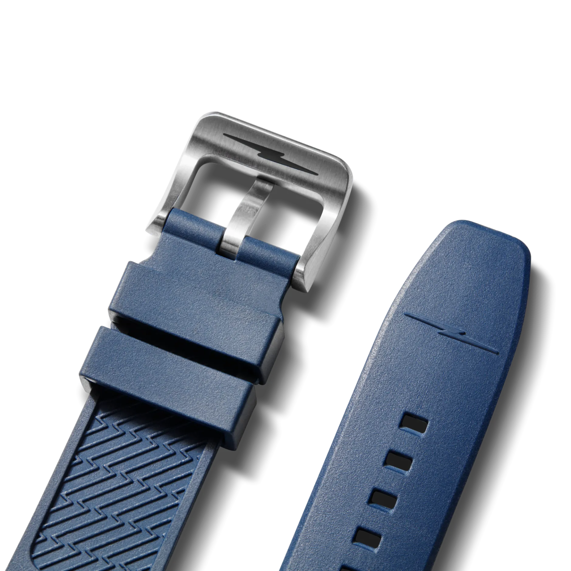 Discount Shinola 22mm Expandable Dive Rubber Watch Strap Midnight Blue