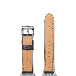 Hot Shinola 20mm Navy Leather Apple Watch Strap