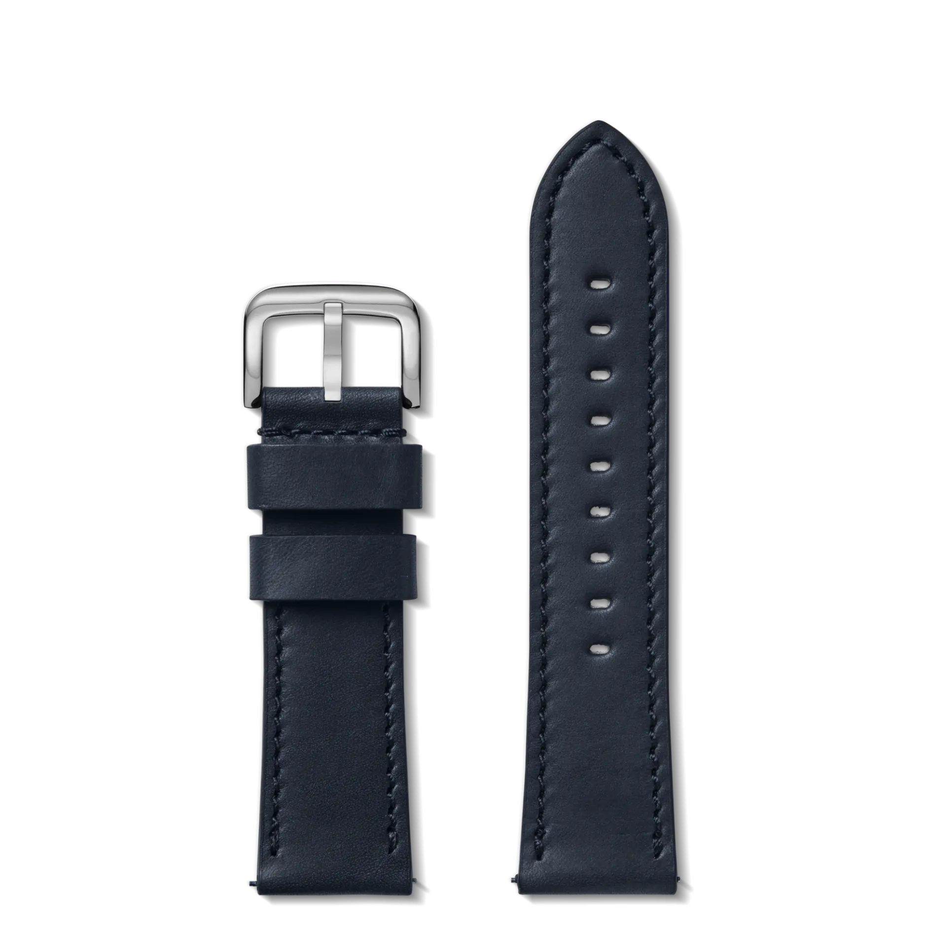 Shinola 24mm Navy Leather Watch Strap