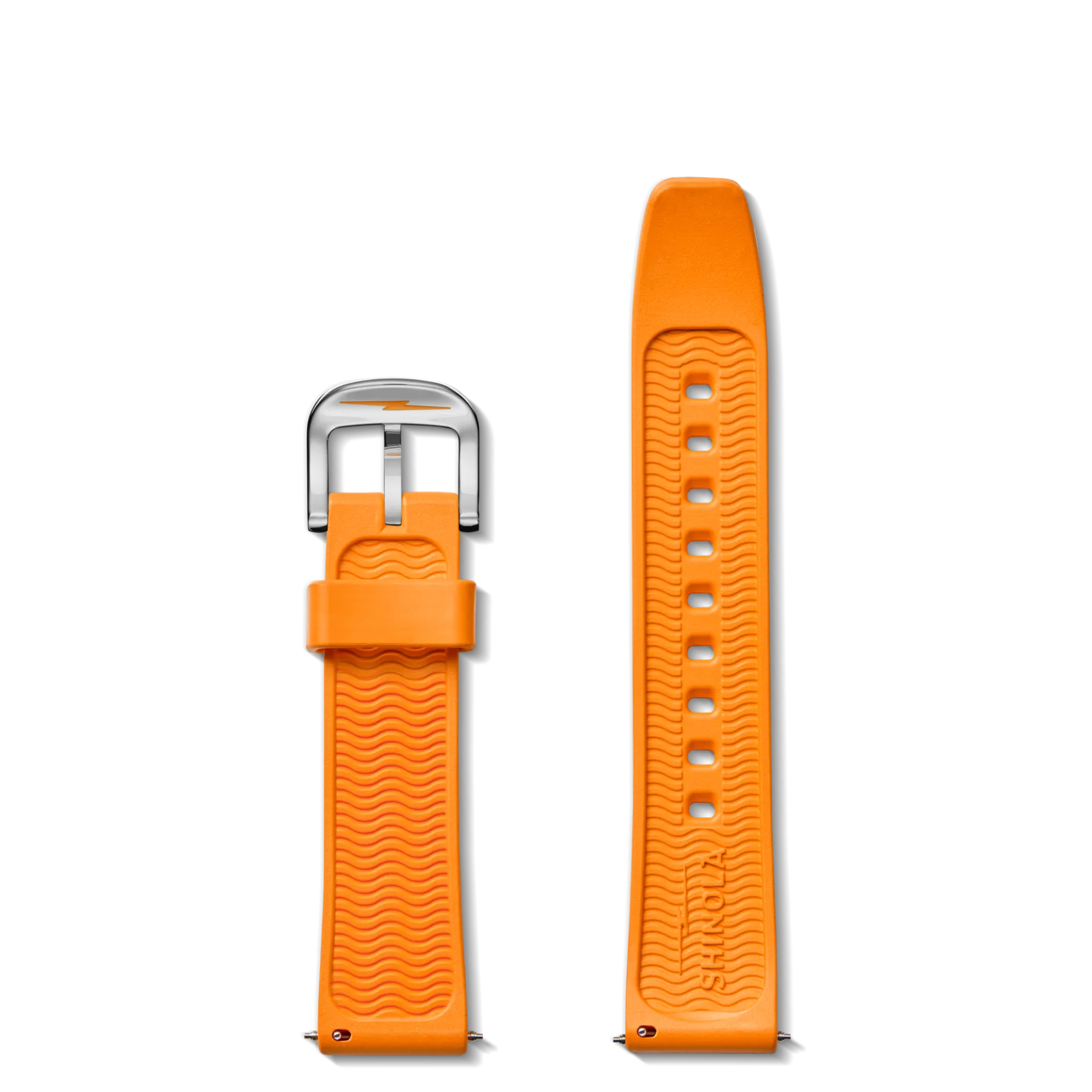 Best Shinola 20mm Rubber Watch Strap Orange