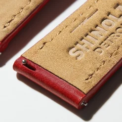Online Shinola 20mm Leather Watch Strap Pop Red