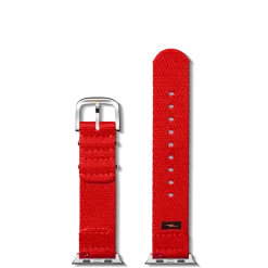 Shinola 20mm Red Split Nylon Apple Watch Strap