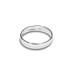 Discount Shinola 4mm Round Band White Gold