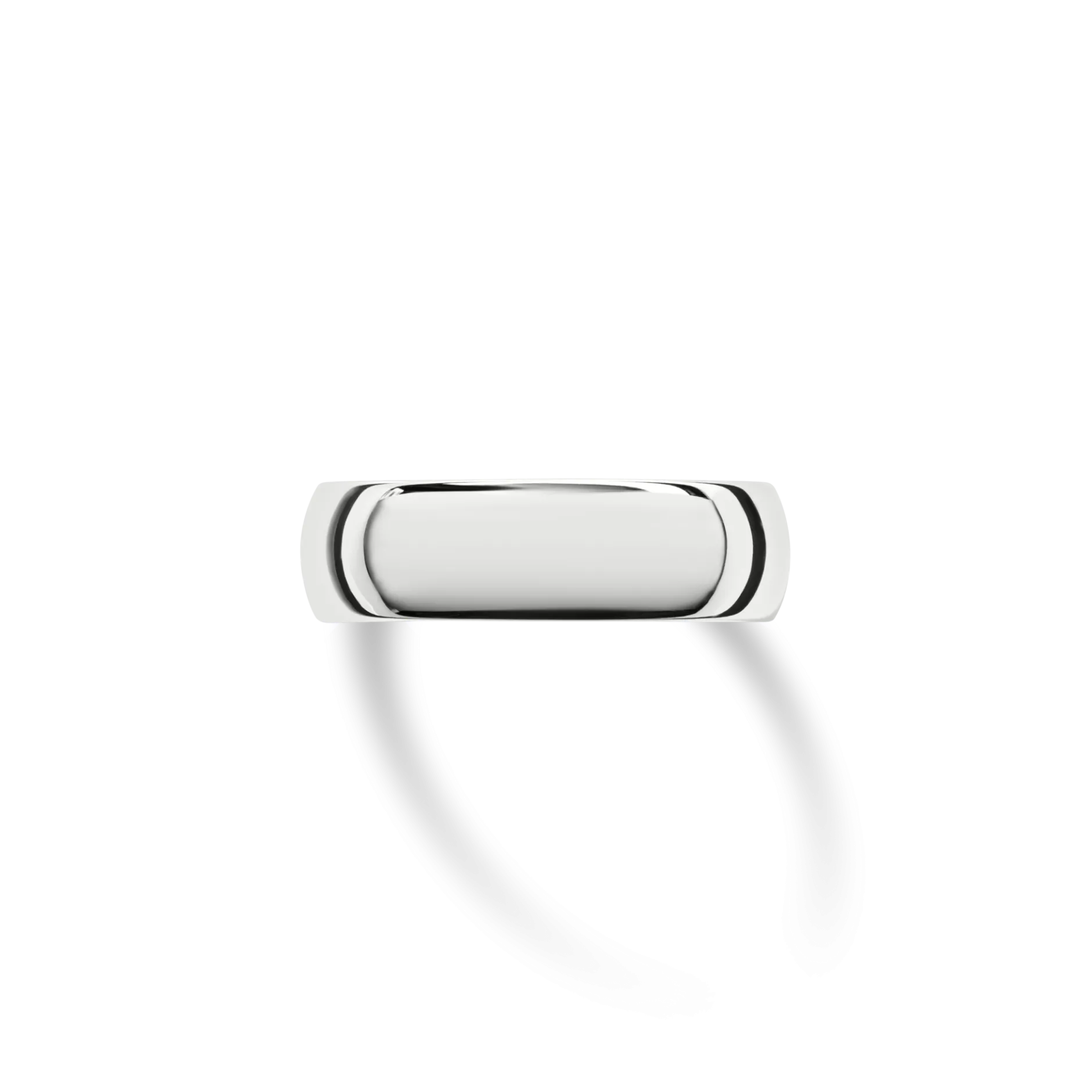 Clearance Shinola 6mm Round Band White Gold