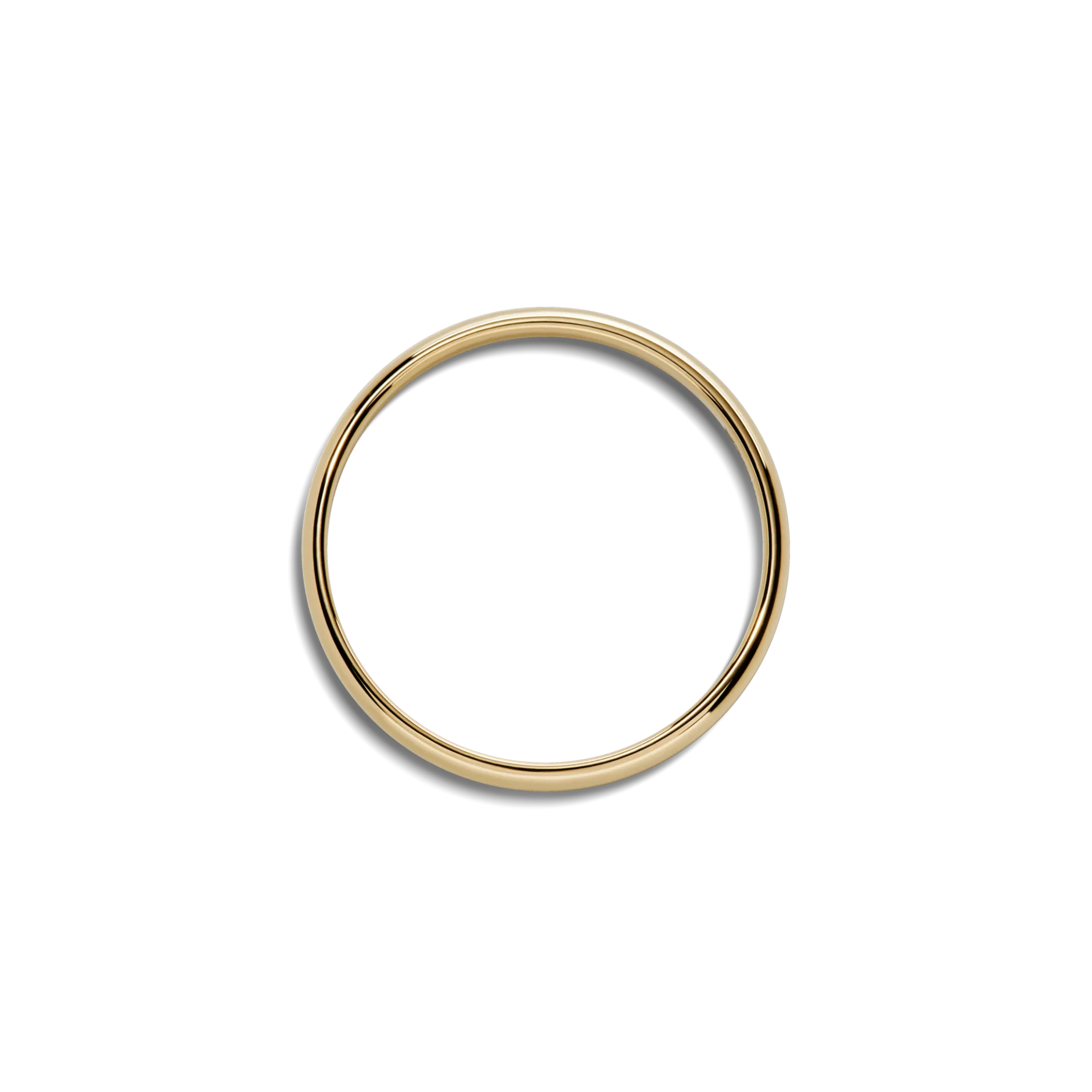 Best Shinola 2mm Round Band Yellow Gold