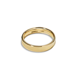 Shinola 4mm Round Band Yellow Gold
